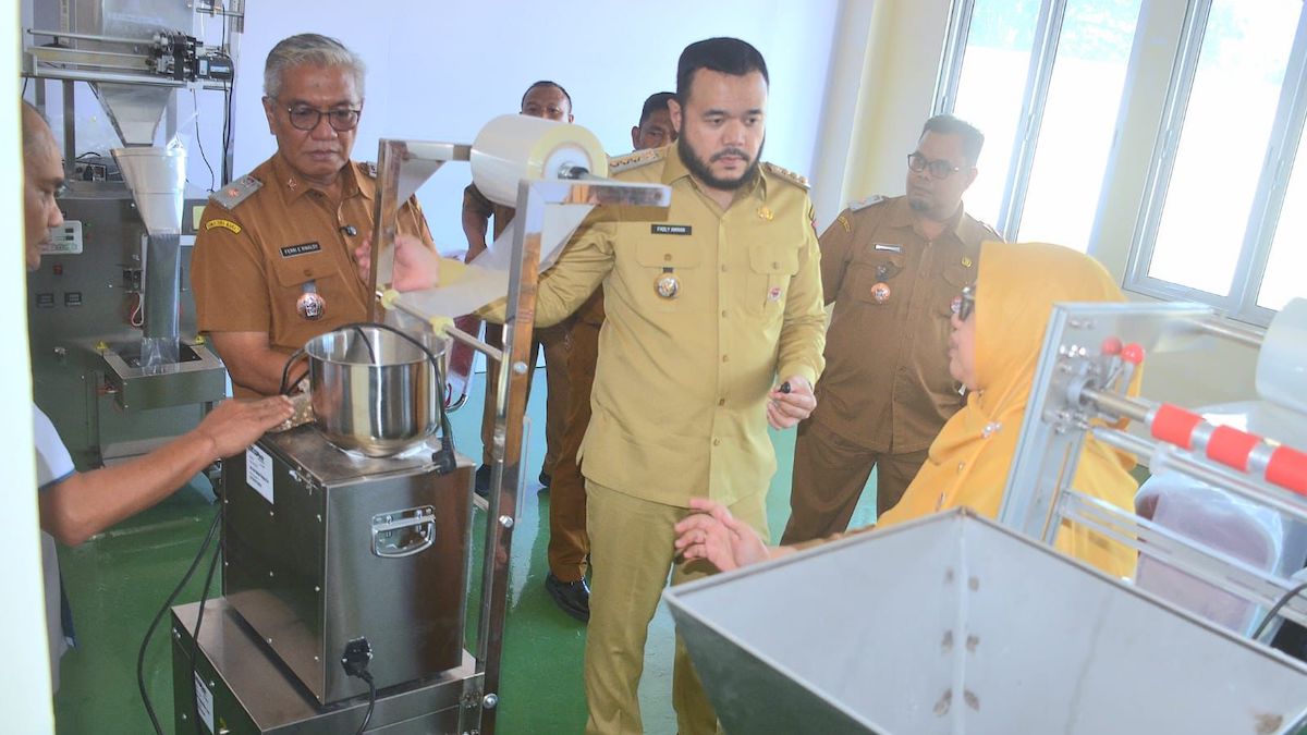 Wako Fadly Amran melihat suasana di Sentra Rendang. (dok. Prokopim)