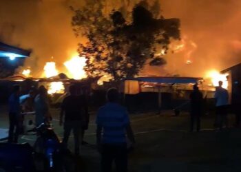 Kebakaran Landa Barak Siswa SPN Padang Besi