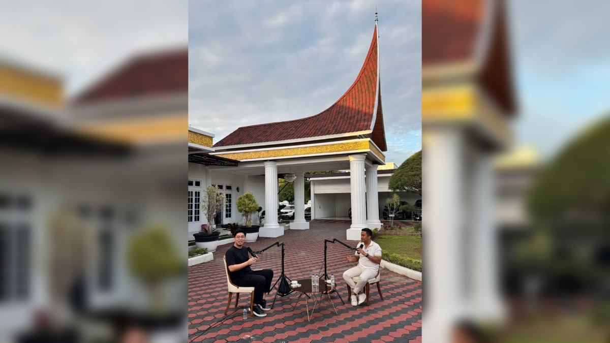 Atap rumah dinas Wagub Sumbar dibuat bagonjong. (dok. istimewa)