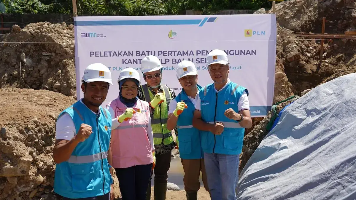Groundbreaking pembangunan kantor ULP PLN Balai Selasa. (dok. istimewa)
