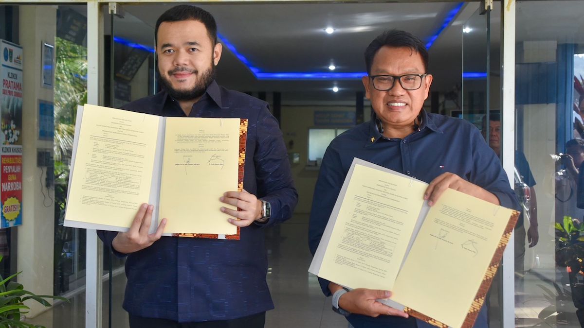 Kesepakatan penyerahan mobil dinas untuk BNNP Sumbar. (dok. istimewa)