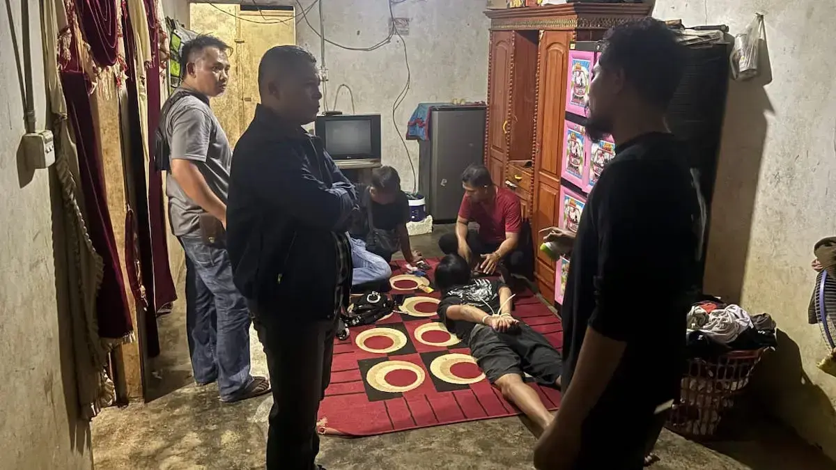 Penangkapan pelaku narkoba di Solok Selatan. (dok. istimewa)