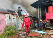 Gudang Kayu Terbakar di Padang Barat, Kerugian Capai Rp100 Juta