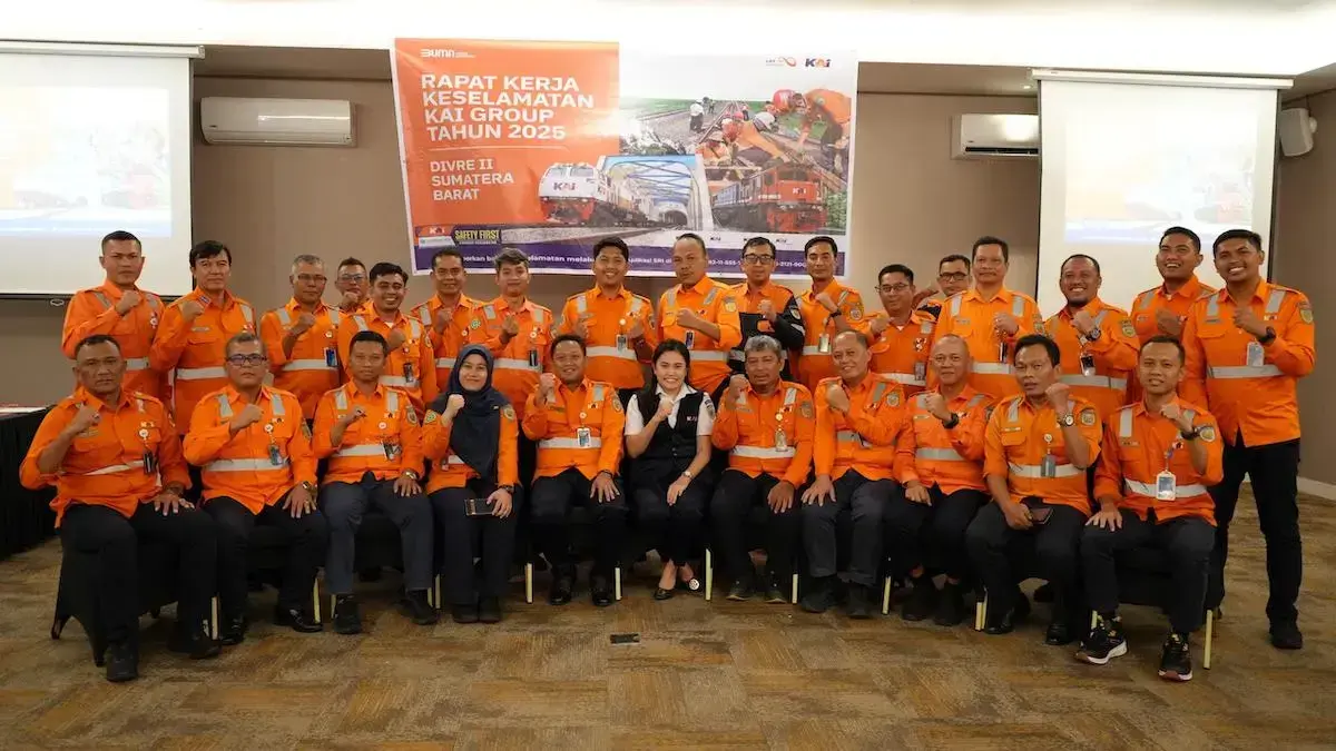 Rapat keselamatan kerja KAI Divre II Sumbar tahun 2025. (dok. Humas)