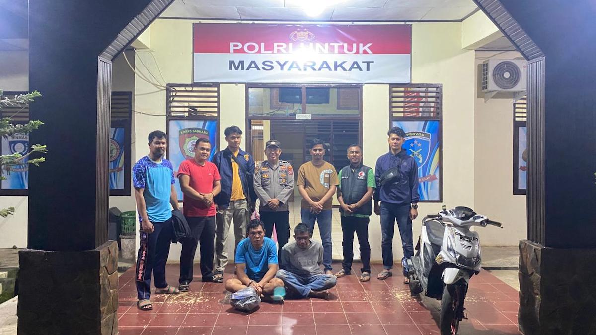 Residivis kasus narkoba diciduk polisi di Lubuk Malako, Solok Selatan. (dok. Resnarkoba Polres Solsel)