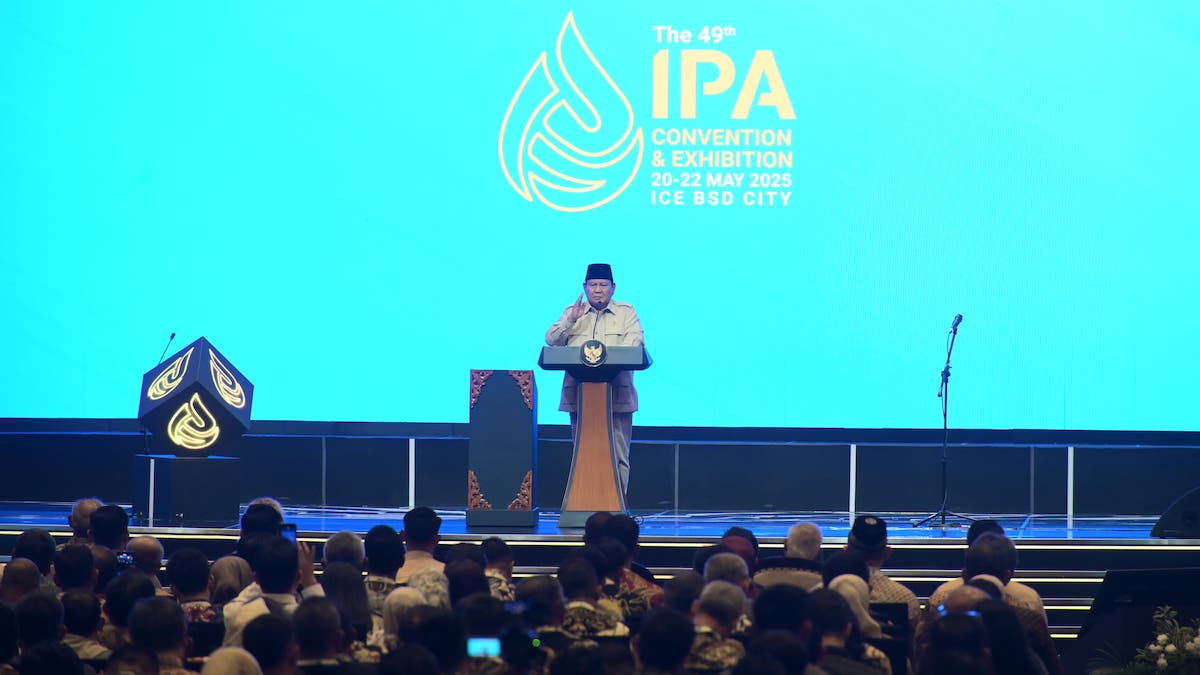 Sambutan Presiden Prabowo di IPA Convex 2025. (dok. istimewa)