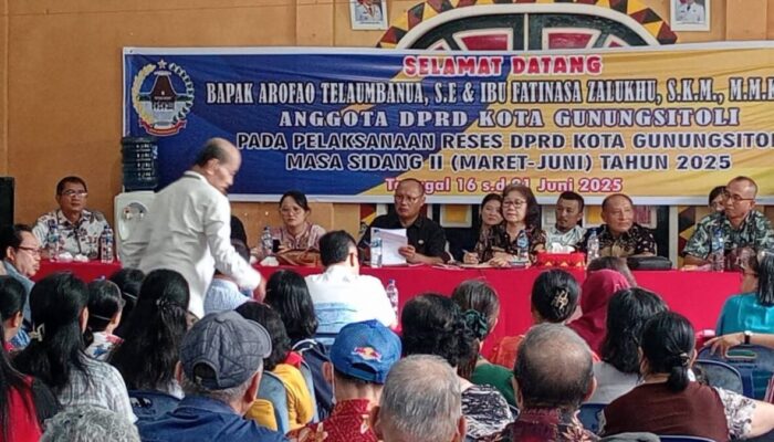 Dua Kader Golkar DPRD Gunungsitoli Serap Aspirasi Warga saat Reses