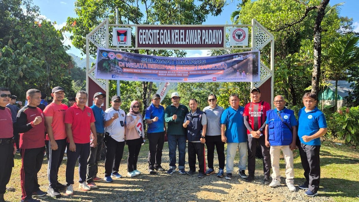 Deklarasi geosite goa kelelawar padayo bebas narkoba. (dok. Humas)