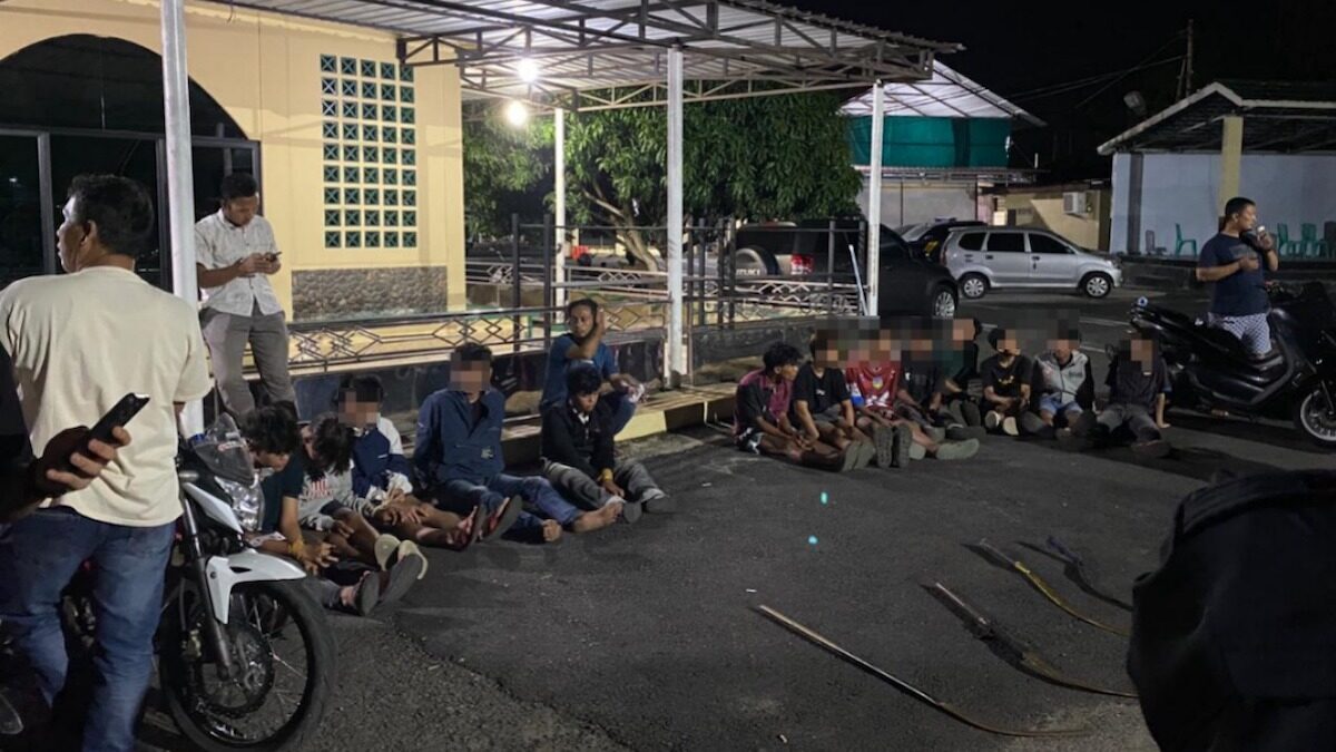 Geng motor diamankan Polres Pasbar yang didominasi oleh pelajar. (dok. Res Pasbar)
