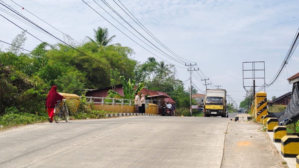 Jembatan Batang Namang di Nagari Guguak, Kabupaten Limapuluah Kota rampung dan sudah bisa digunakan masyarakat. (dok. adpsb)