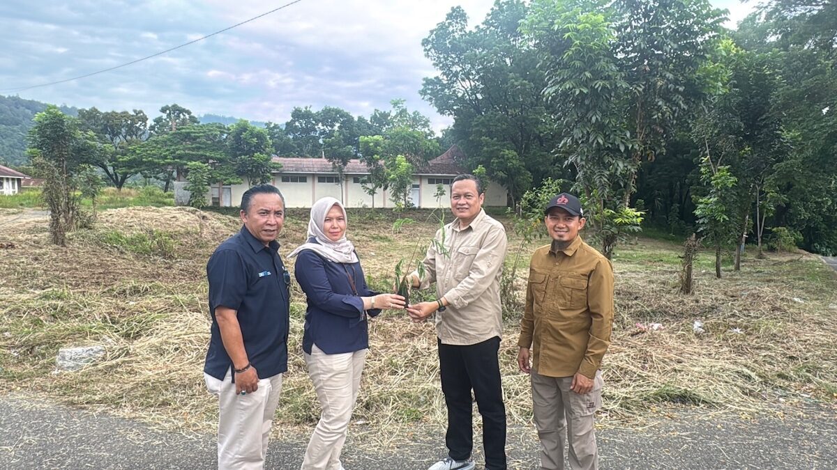 Penyerahan bibit kaliandra dari PT Semen Padang ke Kwarda Sumbar. (dok. Humas)