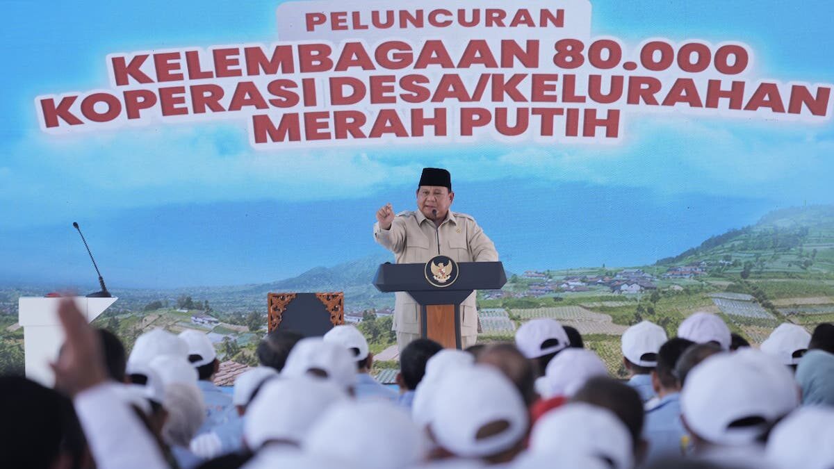 Presiden Prabowo resmi meluncurkan 80 ribu Koperasi Merah Putih. (dok. PCO RI)