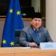 Presiden Prabowo saat pertemuan dengan Uni Eropa. (dok. PCO)