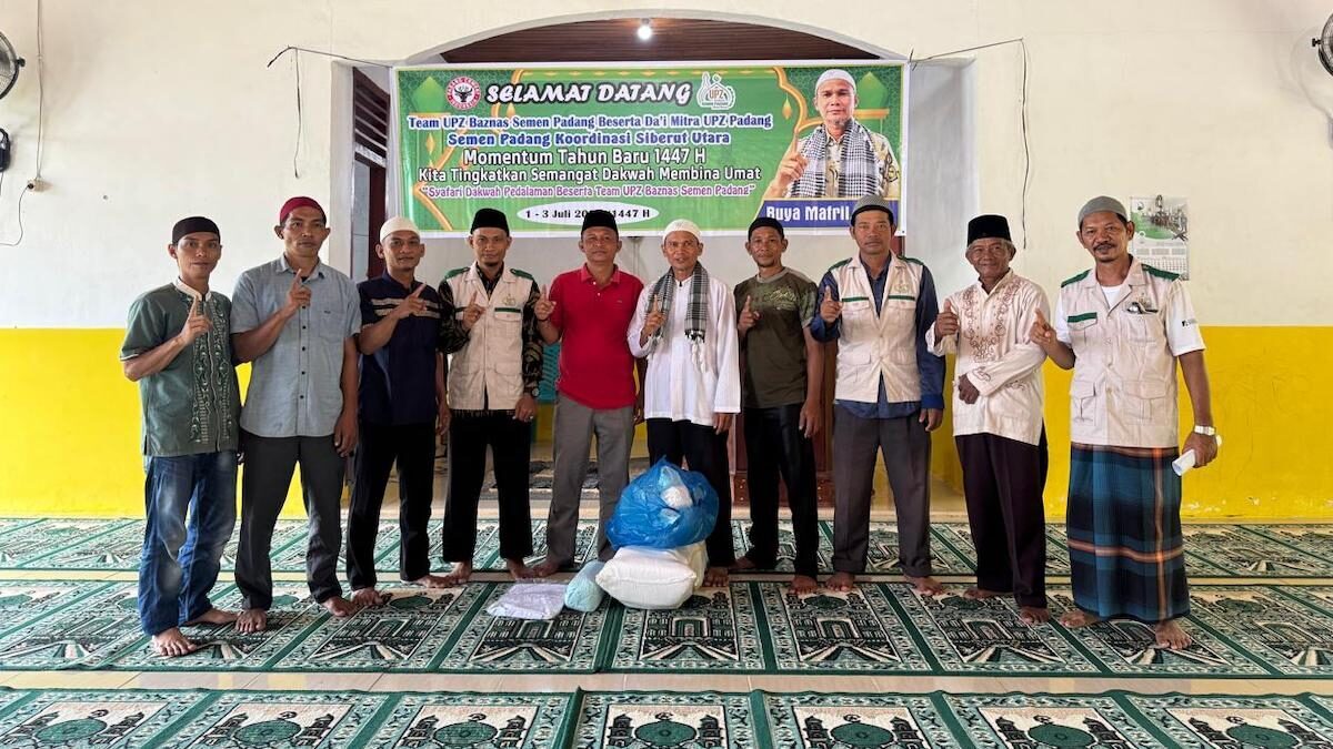 Safari Dakwah Semen Padang yang digelar hingga ke Mentawai. (dok. Humas)