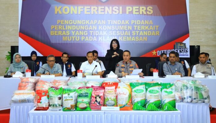 Polisi Ungkap Praktik Curang Penjualan Beras, Rugikan Masyarakat Rp99,35 Triliun