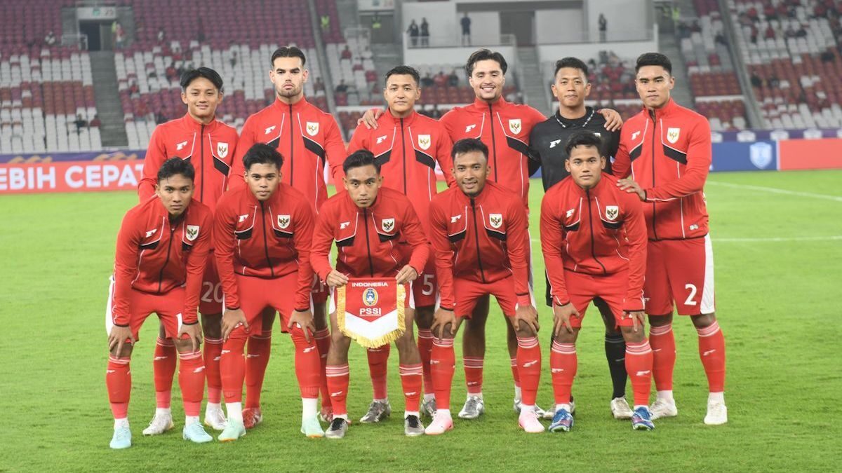 Starting eleven Timnas U-23 Indonesia saat melawan Brunei Darussalam. (dok. istimewa)