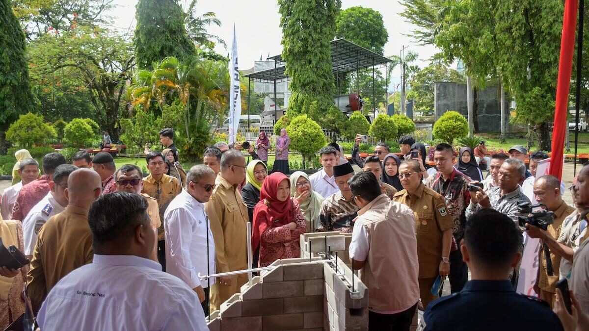 Peresmian Taman Digital Ecobrick PT Semen Padang di museum Aditiawarman. (dok. Humas)