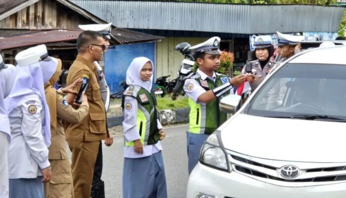 Satlantas Pasaman Ajak Pelajar jadi Agen Keselamatan Berlalu Lintas
