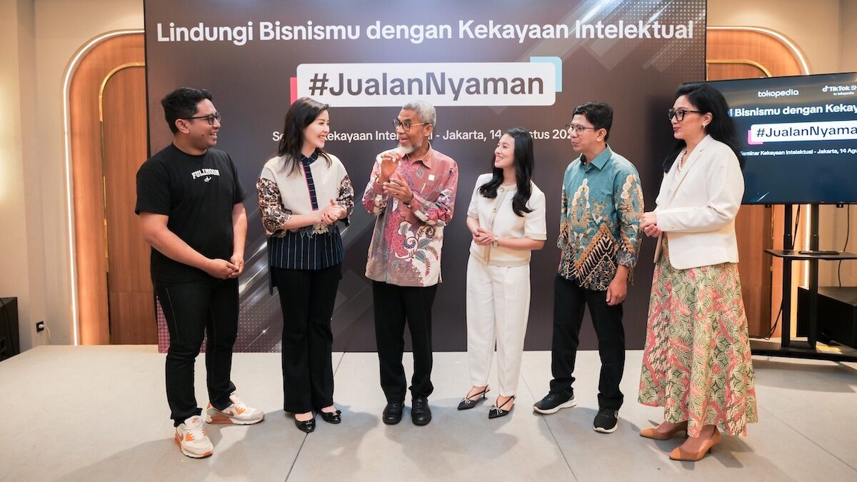 Tokopedia dan TikTok Shop mengedukasi UMKM mengenai KI, di Jakarta, pada Kamis, 14 Agustus 2025 untuk dukung #JualanNyaman. (dok. istimewa)