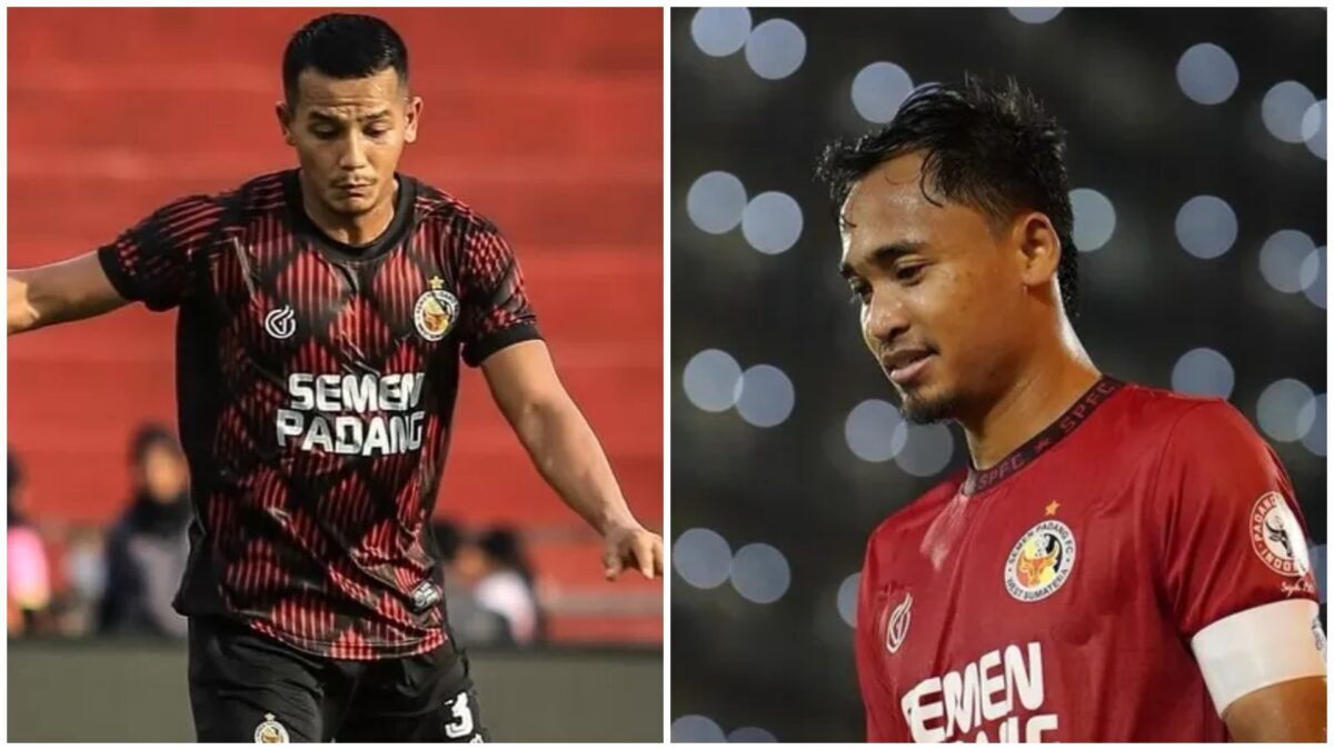 Dua pemain ini, Leo Guntara dan Rosad Setiawan diproyeksikan jadi kapten Semen Padang FC satu musim ini. (dok. istimewa)