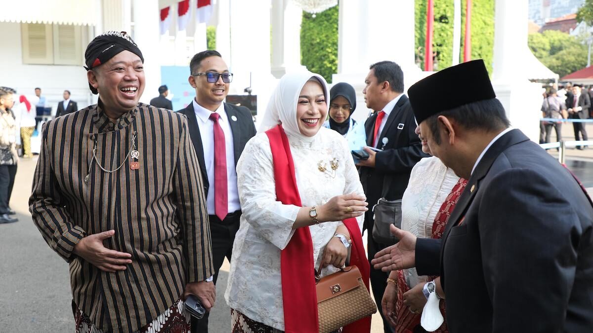 Menteri ATR/BPN saat upacara HUT RI ke-80. (dok. istimewa)