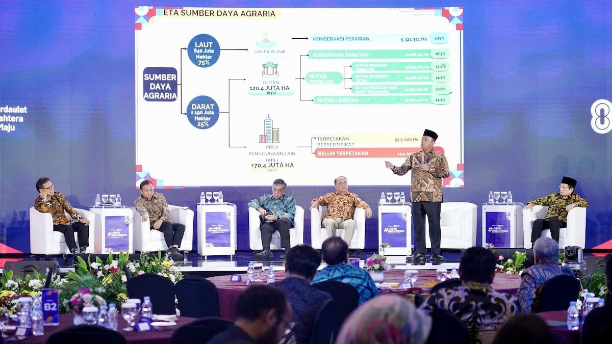 Menteri Nusron jadi pembicara di acara Demi Indonesia. (dok. istimewa)