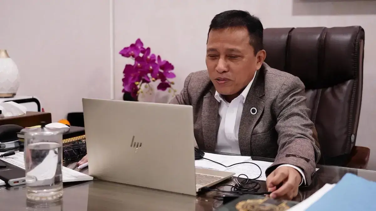 Staf Ahli Bidang Reformasi Birokrasi, Deni Santo, dalam Webinar Benchmarking Strategi Menuju SAKIP A dan AA. (dok. istimewa)