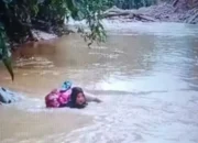 Viral! Bidan di Pasaman Nekat Seberangi Sungai demi Obati Pasien TBC