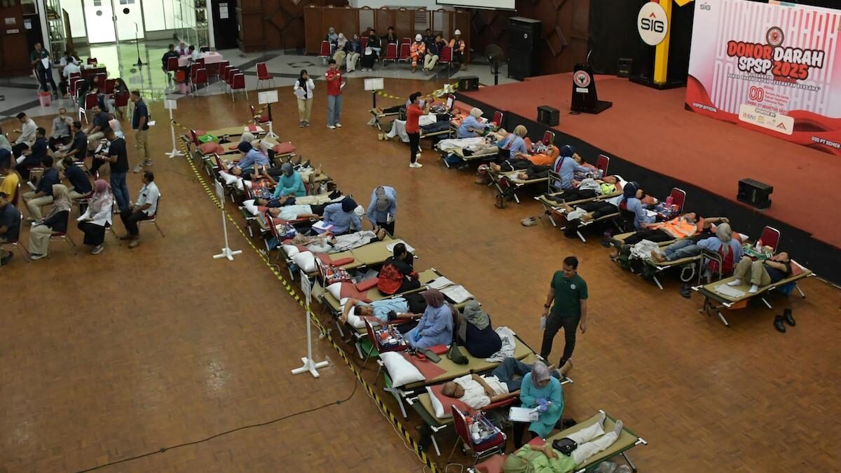 Donor darah SPSP 2025 dalam rangka memperingati HUT RI ke-80. (dok. Humas)