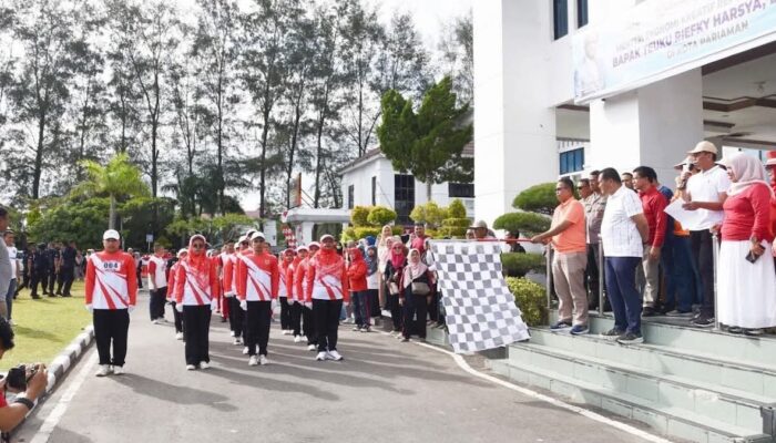 Meriahkan HUT RI ke 80, Pemko Pariaman Gelar Lomba Gerak Jalan