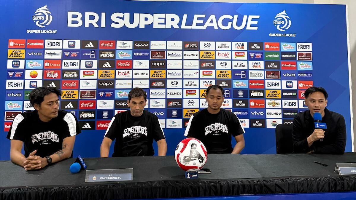 prematch press conference laga Persib Bandung kontra Semen Padang FC. (MO SPFC)