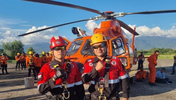 PT Semen Padang Ikut Latihan Gabungan Heli Rescue Basarnas di Padang
