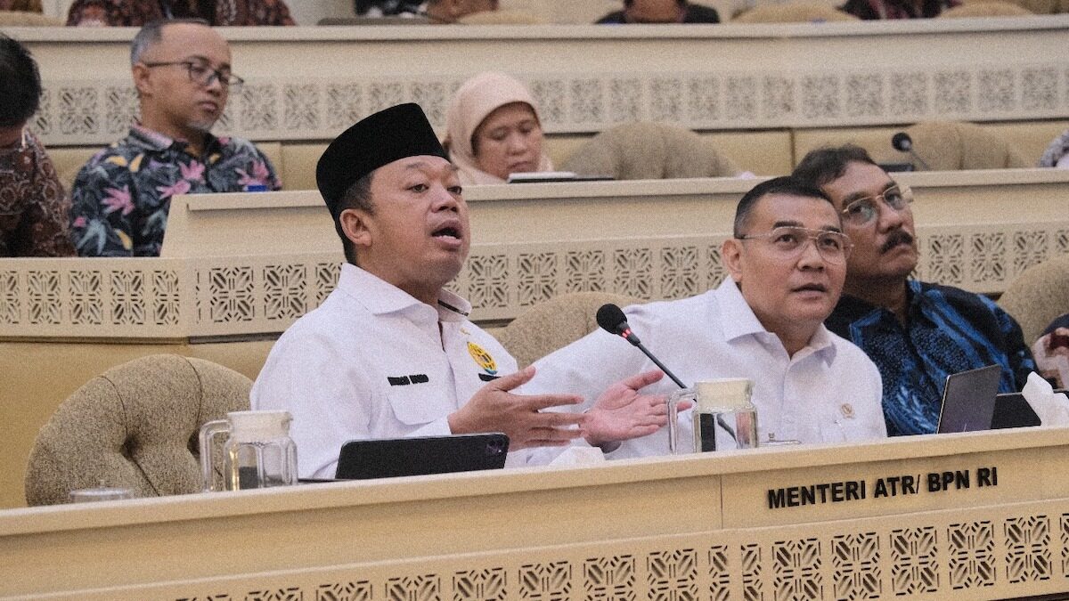 Kementerian ATR/BPN RDP dengan komisi II DPR RI. (dok. istimewa)