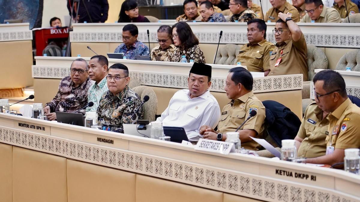 RDP Kementerian ATR/BPN dengan Komisi II DPR RI terkait pagu anggaran. (dok. istimewa)