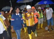 Wawako Maigus Nasir Tinjau Proyek Normalisasi Sungai Batang Kandis bersama Wamen PU