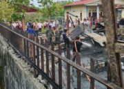 Kebakaran Hanguskan Rumah Semi Permanen di Desa Moawö Gunungsitoli