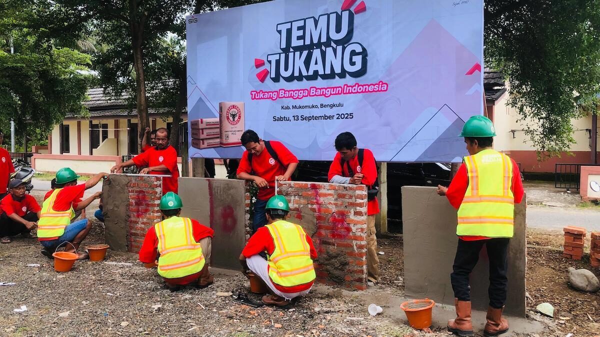 Acara temu tukang yang digelar Semen Padang di Muko-muko. (dok. Humas)
