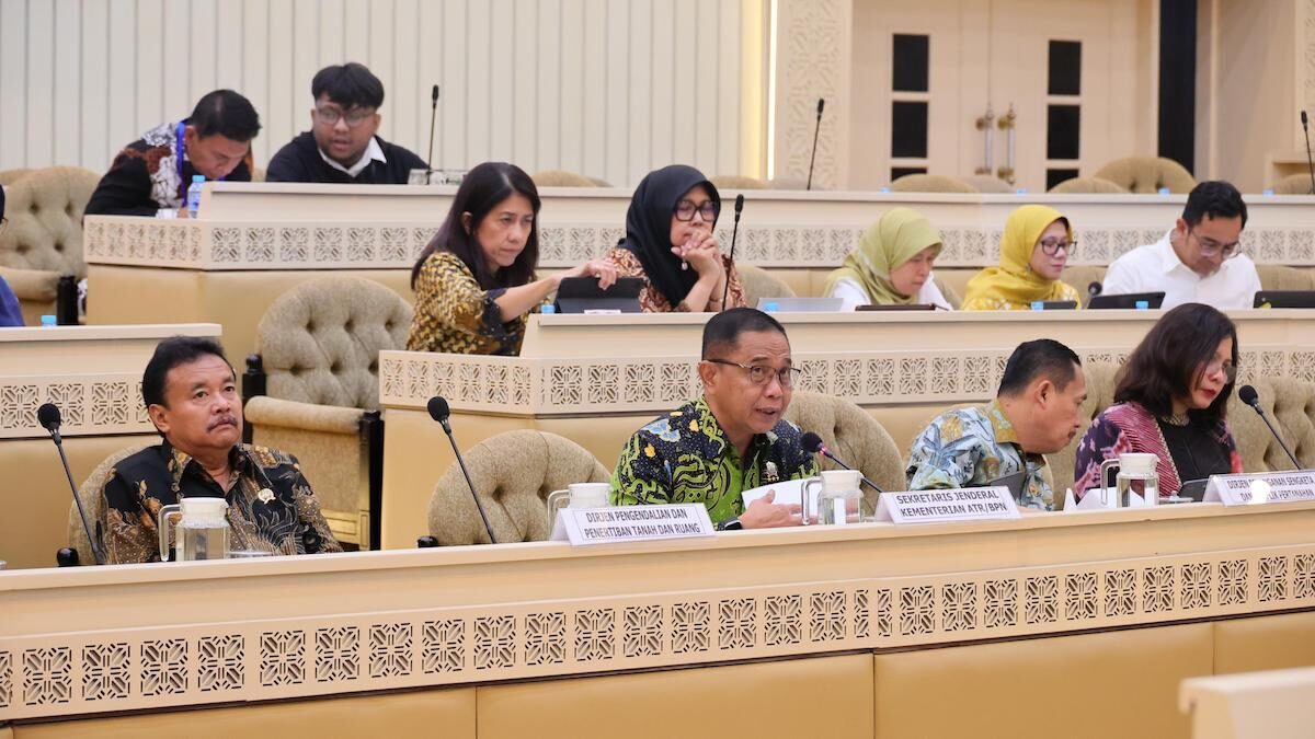 Hearing Kementerian ATR/BPN dan Komisi II DPR RI. (dok. istimewa)