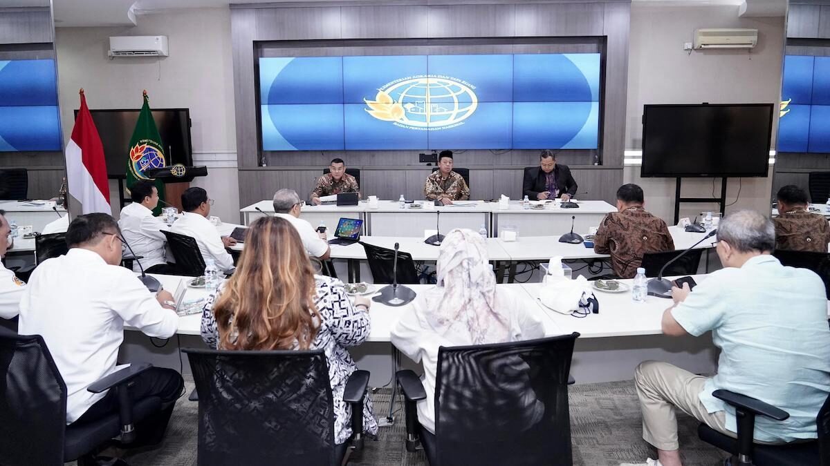 Rapat Kementerian ATR/BPN bersama stranas PK. (dok. ATR/BPN)