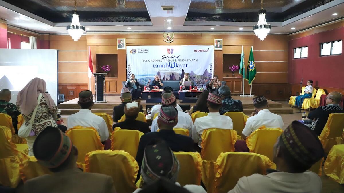 Sosialisasi terkait pendaftaran tanah ulayat. (dok. istimewa)