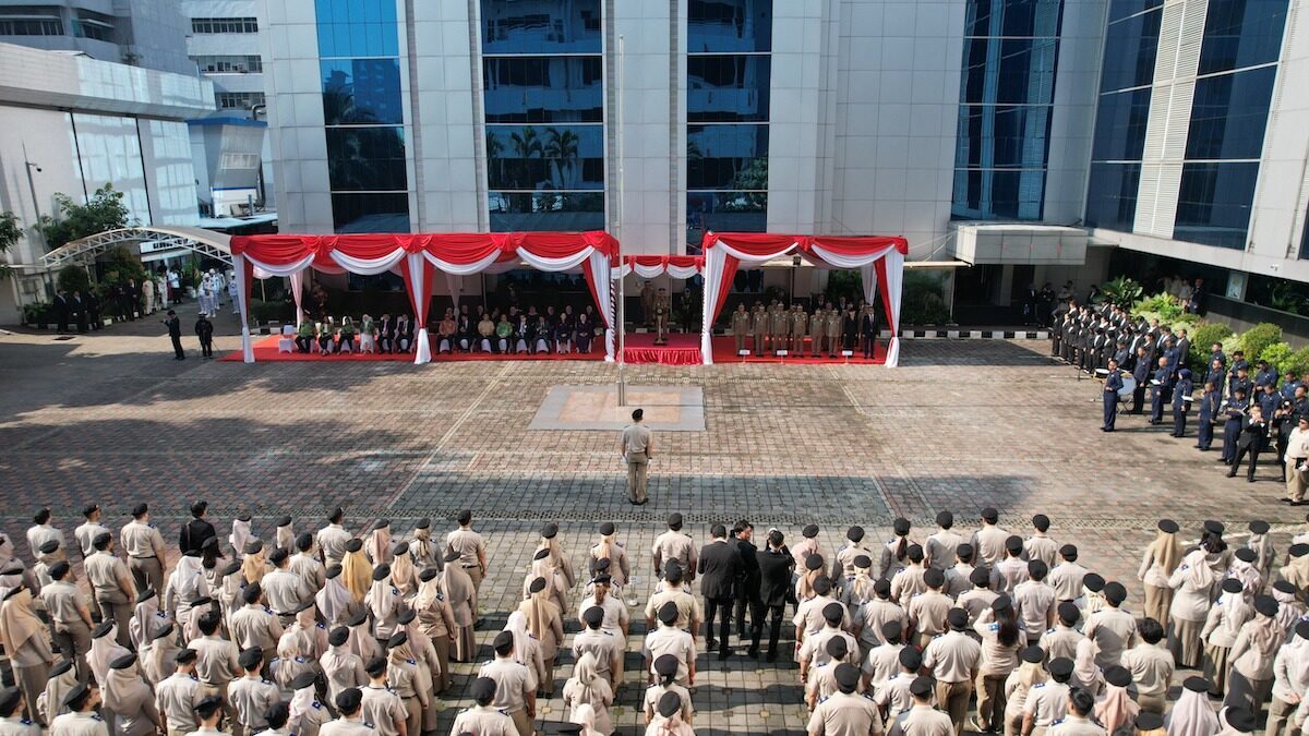 Menteri Nusron hadiri upacara peringatan Hantaru 2025. (dok. atrbpn)