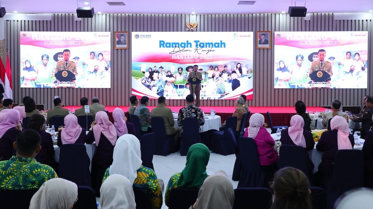 Menteri ATR/BPN Nusron beri sambutan saat Hantaru 2025. (dok. istimewa)