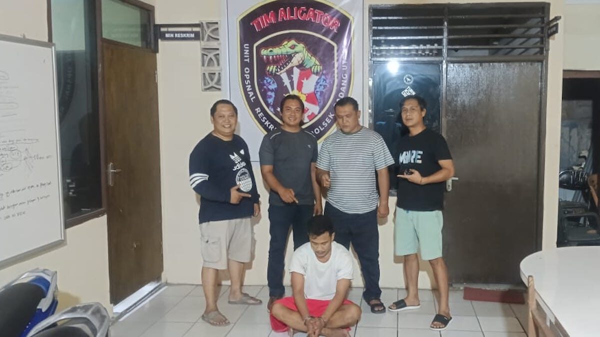 Polsek Padang Utara tangkap pelaku pencurian pompa air. (dok. istimewa)