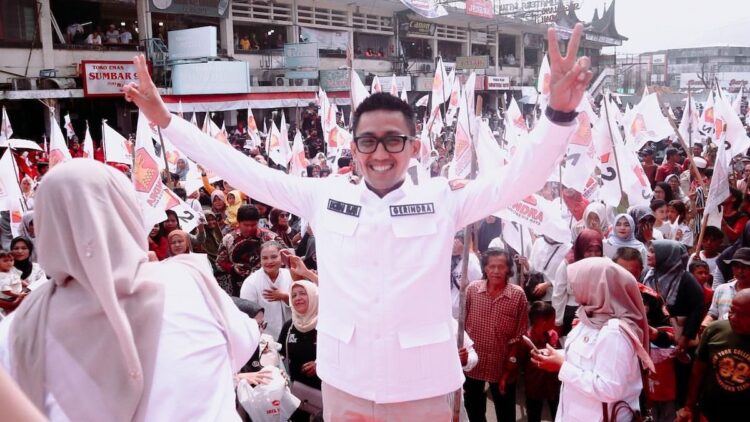 Rachmat Wijaya saat kampanye Prabowo-Gibran di Pilkada lalu. (dok. istimewa)