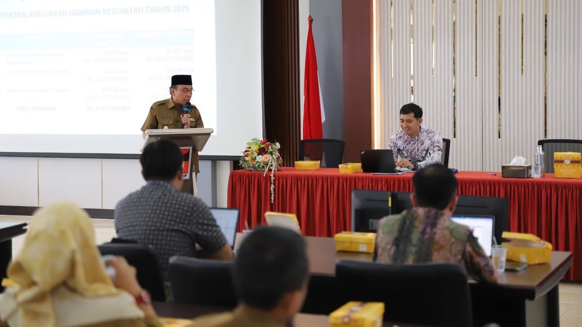 Wawako Maigus Nasir ikut dalam rapat koordinasi bersama BPJS Kesehatan. (dok. istimewa)