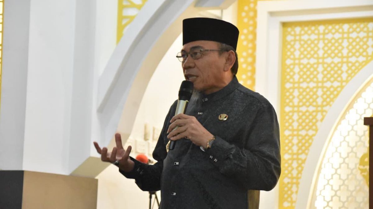 Wawako Maigus Nasir sampaikan wirid bulanan untuk ASN. (dok. Prokopim)