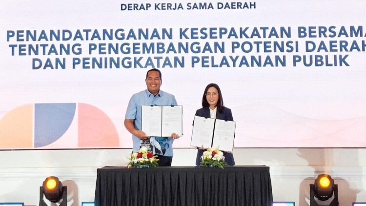 Pemko Pariaman Bersama Pemprov DKI Jakarta melakukan MoU pengembangan potensi daerah. (Foto: Ist)