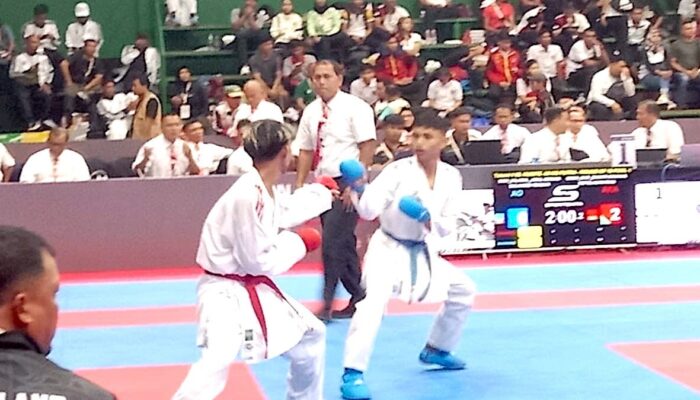 Atlet Karate Sumbar Belum Beruntung di Laga Pertama PON Beladiri 2025