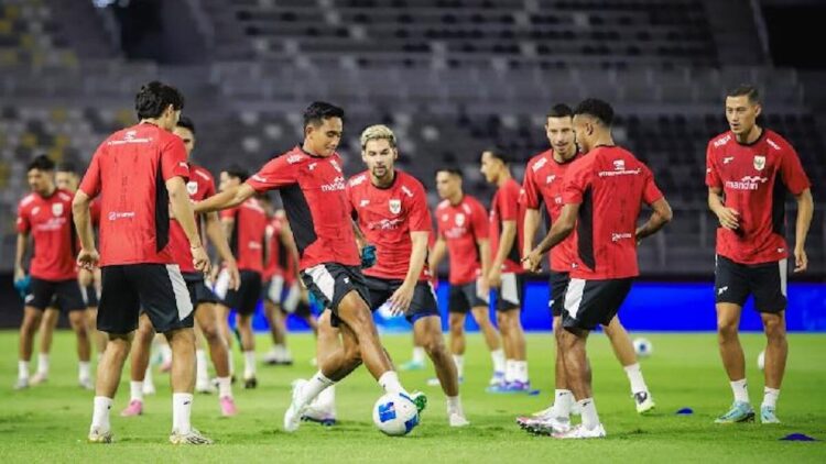 Latihan pemain Timnas Indonesia jelang laga melawan Irak. (dok. istimewa)