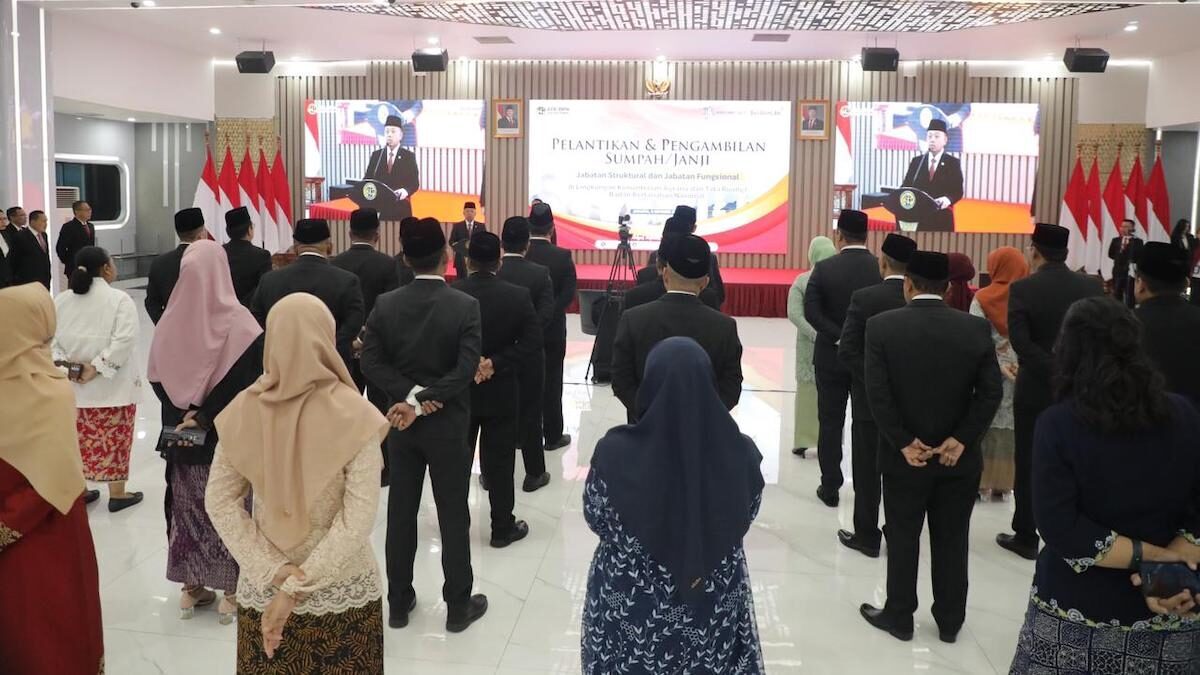 Pelantikan pejabat di Kementerian ATR/BPN. (dok. istimewa)